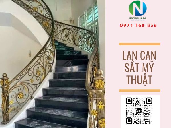 lan can sắt mỹ thuật